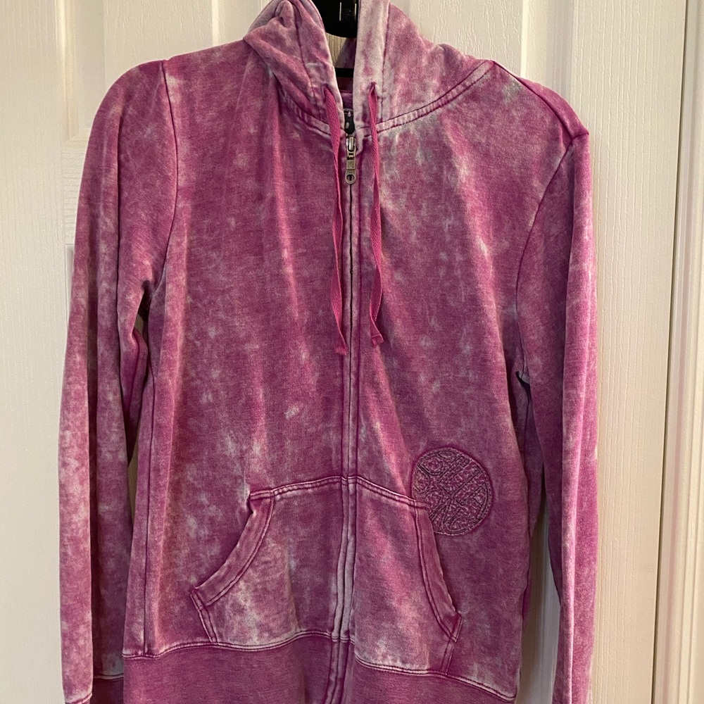 Billabong purple zip hoodie Sz large